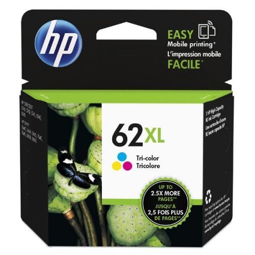 HP originál ink C2P07AE, HP 62XL, color, 415str., HP ENVY 5540 AIO, 5640 AIO, 7640 AIO, OJ 5740 AIO