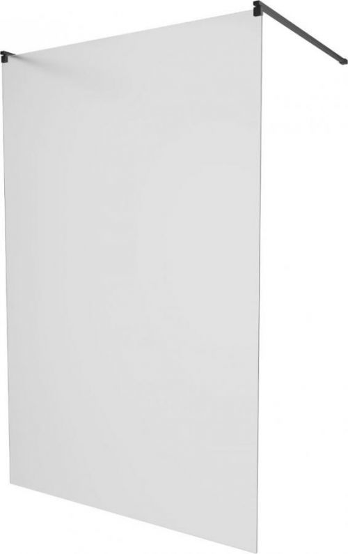 MEXEN/S - Kyoto samostatne stojaca sprchová zástena 100 x 200 cm, matné sklo 8 mm, čierna 800-100-002-70-30