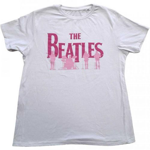 The Beatles tričko Band Silhouettes Biela XXL