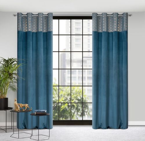 Eurofirany Drape 388778 Blue Š 140 cm D 250 cm