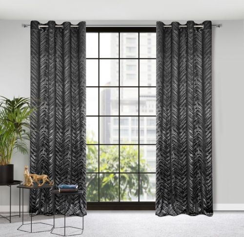 Eurofirany Drape 387357 Black Š 140 cm D 250 cm