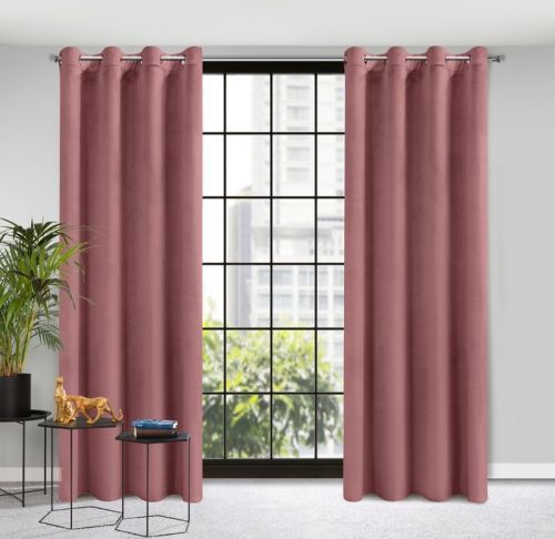 Eurofirany Drape 373403 Dark Pink Š 140 cm D 250 cm