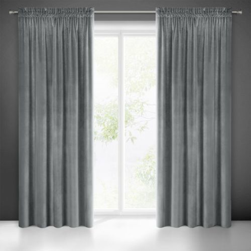 Eurofirany Drape 374442 Graphite Š 140 cm D 270 cm