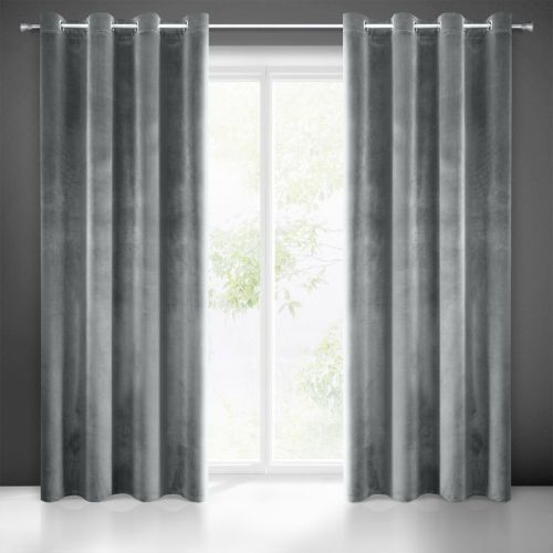 Eurofirany Drape 374434 Graphite Š 140 cm D 250 cm