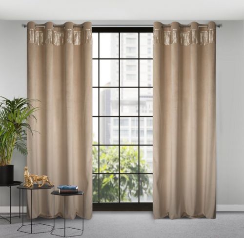 Eurofirany Drape 386244 Beige Š 140 cm D 250 cm