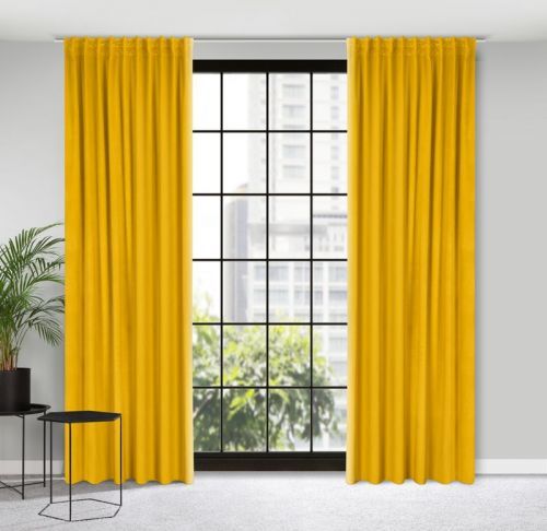 Eurofirany Drape 390027 Mustard Š 140 cm D 300 cm