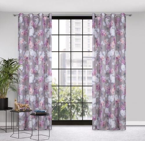 Eurofirany Drape 400750 Grey/pink Š 140 cm D 250 cm