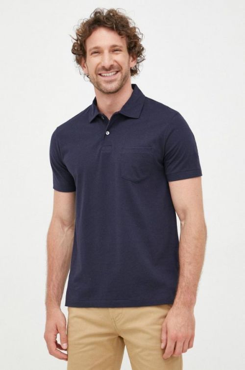 Bavlnené polo tričko Polo Ralph Lauren tmavomodrá farba, jednofarebné