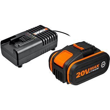 Worx 20 V/4,0 Ah akumulátor WA3553 + 2,0 A nabíjačka WA3880