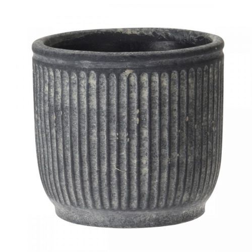 Pruhovaný květináč Vintage 12,5 x 11,5 cm