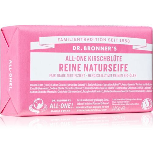 Dr. Bronner’s Cherry Blossom tuhé mydlo 140 g
