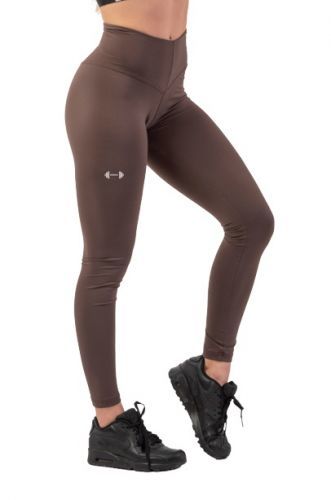 Nebbia legíny classic performance s vysokým pásom 403 hnedá - xs