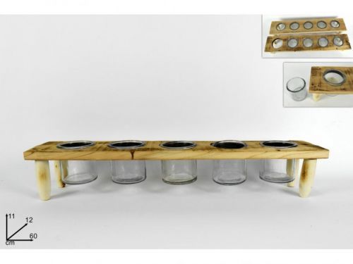 MAKRO - Svietnik v stojane 5ks