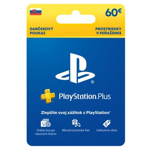 PlayStation Plus Essential Gift Card 60 € (12M členstvo)