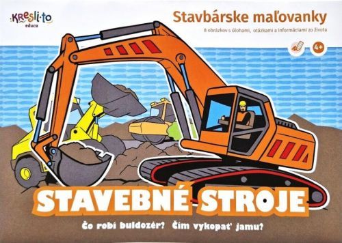 Omaľovanka stavebné stroje