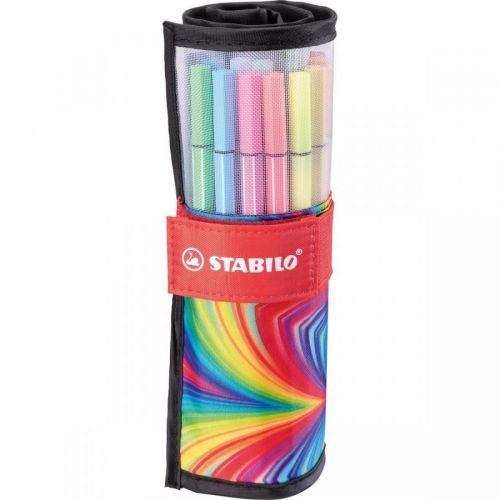 Prémiový vláknový fix Stabilo Pen 68 rollerset Arty 25 ks