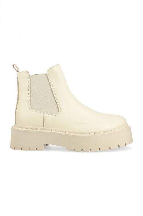 Kožené topánky chelsea Steve Madden Veerly dámske, béžová farba, na platforme,