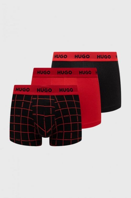 Boxerky HUGO pánske, červená farba