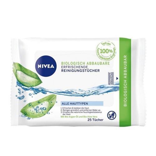 NIVEA Aloe Vera čistiace pleťové obrúsky 25ks