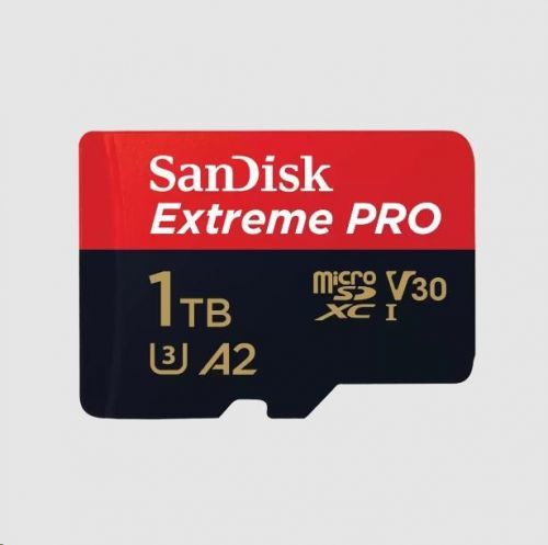 SanDisk micro SDXC karta 1TB Extreme PRO (200 MB/s Class 10, UHS-I U3 V30) + adaptér