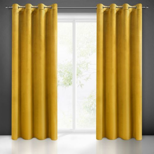 Eurofirany Drape 373414 Mustard Š 140 cm D 250 cm