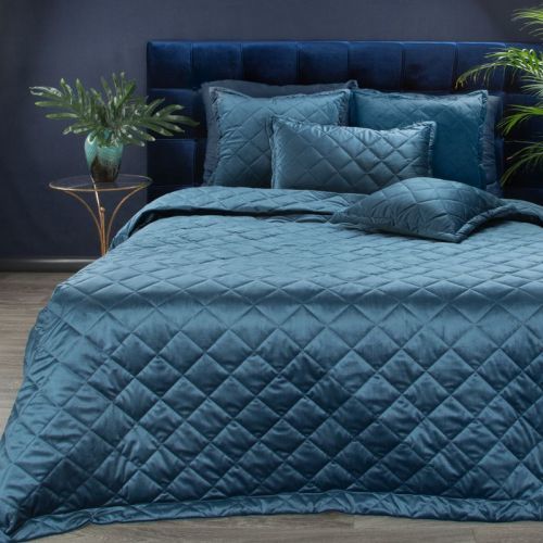 Eurofirany Bedspread 386333 Navy Blue Š 220 cm D 240 cm