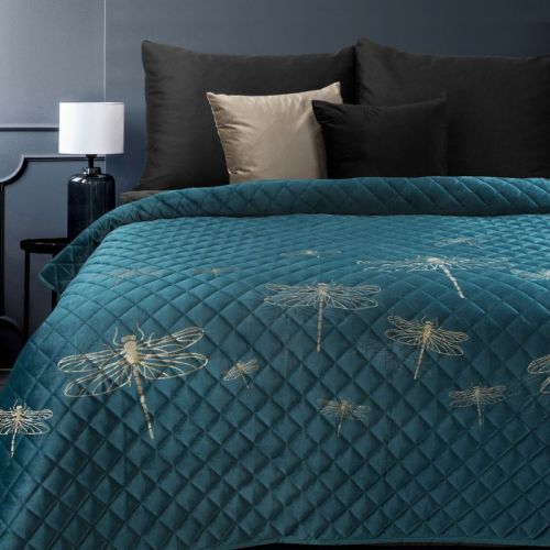 Eurofirany Bedspread 384900 Dark Turquoise Š 220 cm D 240 cm