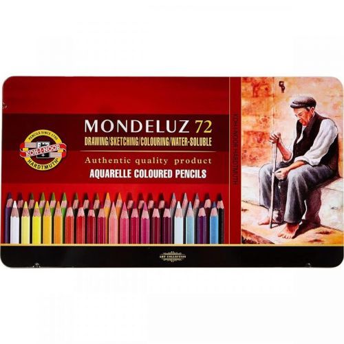 Koh-i-noor Pastelky Mondeluz akvarelová súprava 72 ks