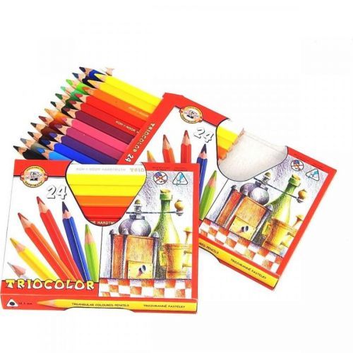 Koh-i-noor Sada trojbokých pasteliek 24 ks 10,4 mm zátišie