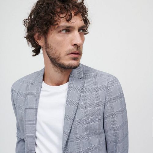 Reserved - Károvaný blejzer slim fit - Viacfarebná