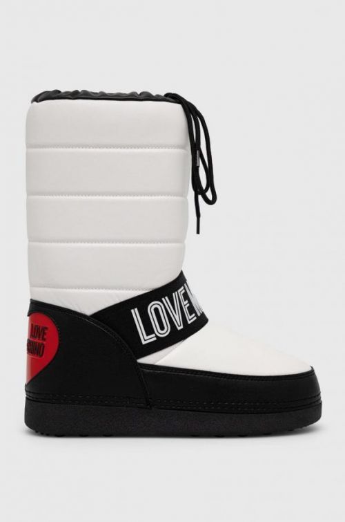 Snehule Love Moschino biela farba