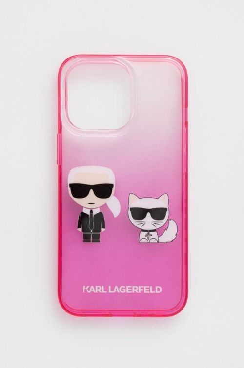 Puzdro na mobil Karl Lagerfeld Iphone 13 Pro / 13 6,1'' ružová farba