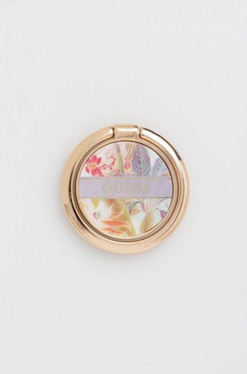 Samolepiaci držiak na mobil Guess Uchwyt Ring Stand fialová farba