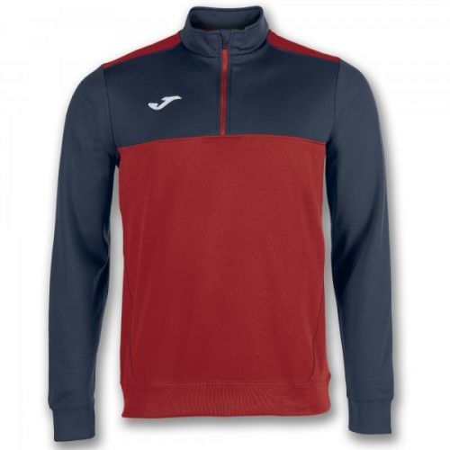 SWEATSHIRT 1/2 ZIP WINNER RED-NAVY BLUE