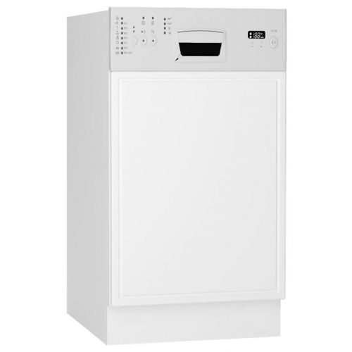 Dvierka na umývačku Emily 45po biely hrášok mat