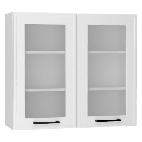 Kuchynské skrinka Emily Ws80 biely hrášok mat