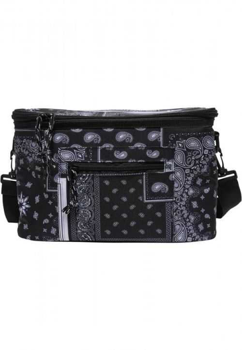 Urban Classics Bandana Patchwork Print Cooling Bag black/white - One Size