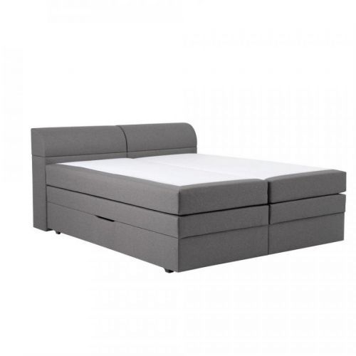 Posteľ Boxspring Flexi Sivá,cca 180/200cm