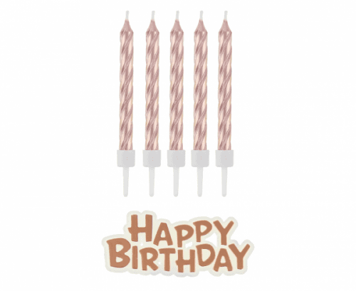 Godan Narodeninové sviečky - Happy Birthday 8 ks