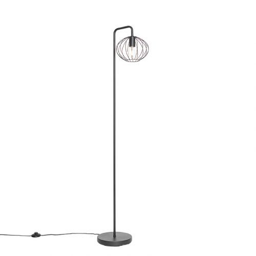 Design vloerlamp zwart 23 cm - Margarita