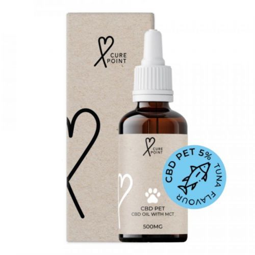 CURE POINT CBD PET 5% olej pre psov a mačky s príchuťou tuniaka 10 ml