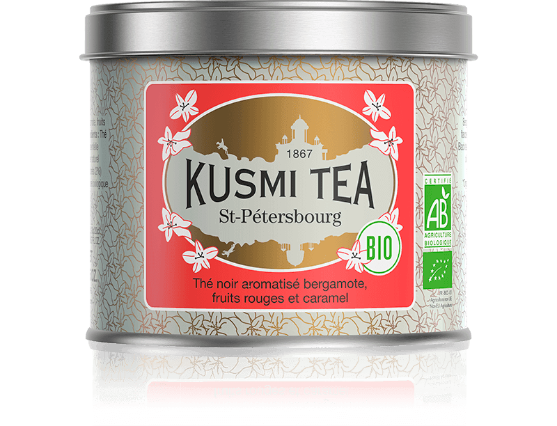 Kusmi Tea Sypaný čierny čaj St. Petersburg Bio, kovová dóza, 100 g 21718A1070