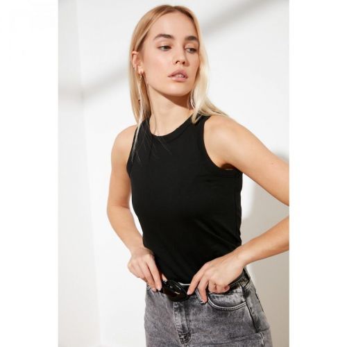 Trendyol Black Sleeveless Knitted Singlet
