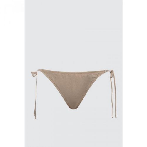 Trendyol Mink Tie Detailed Low Waist Bikini Bottom