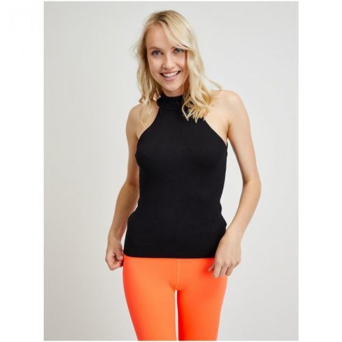 Black Women's Ribbed Tank Top Guess - Women