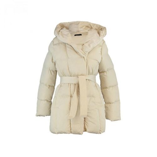 Trendyol Beige Arched Oversize Hooded Inflatable Coat