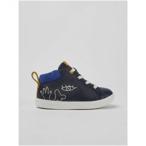 Dark Blue Boys Leather Sneakers Camper - Boys