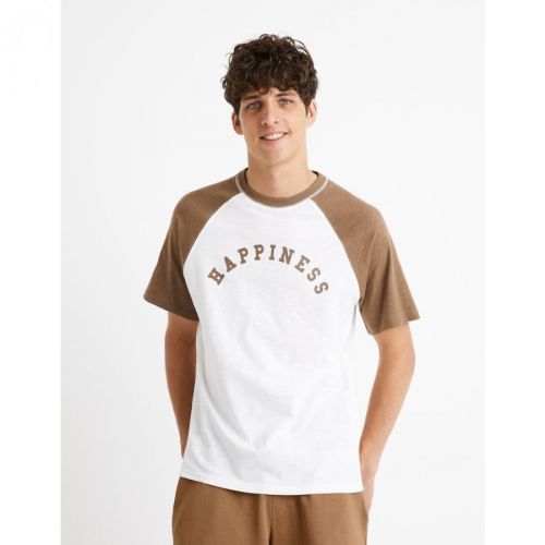 Celio Cotton T-Shirt Ceraglan Happiness - Men
