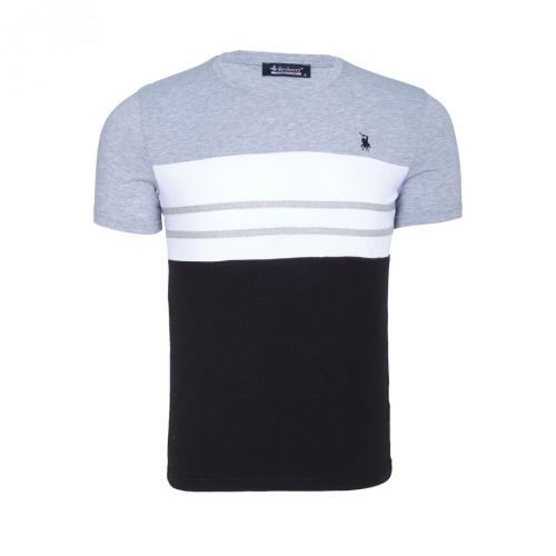 T8593 DEWBERRY MENS T-SHIRT-LIGHT GREY