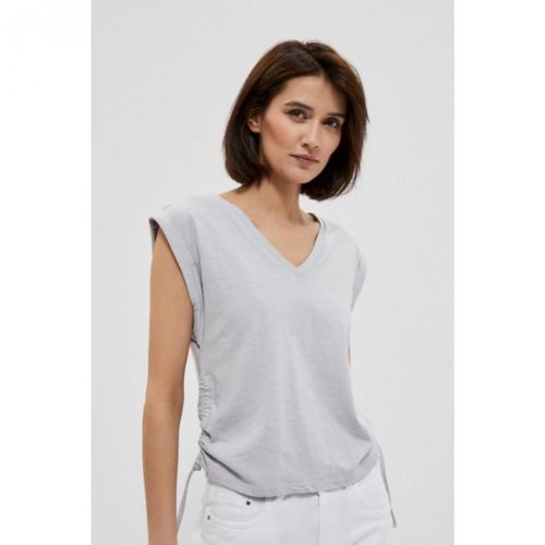 Cotton blouse with a welt